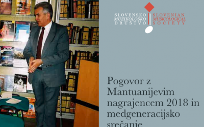 Pogovor z Mantuanijevim nagrajencem 2018 in medgeneracijsko srečanje