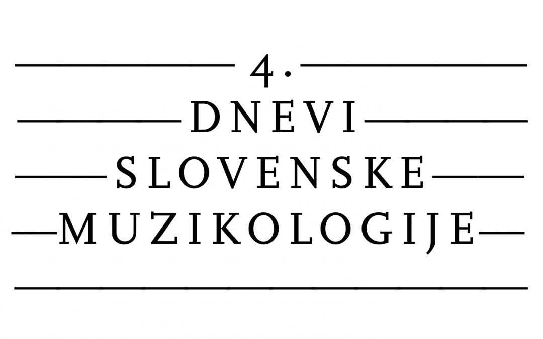 Dnevi slovenske muzikologije 2020